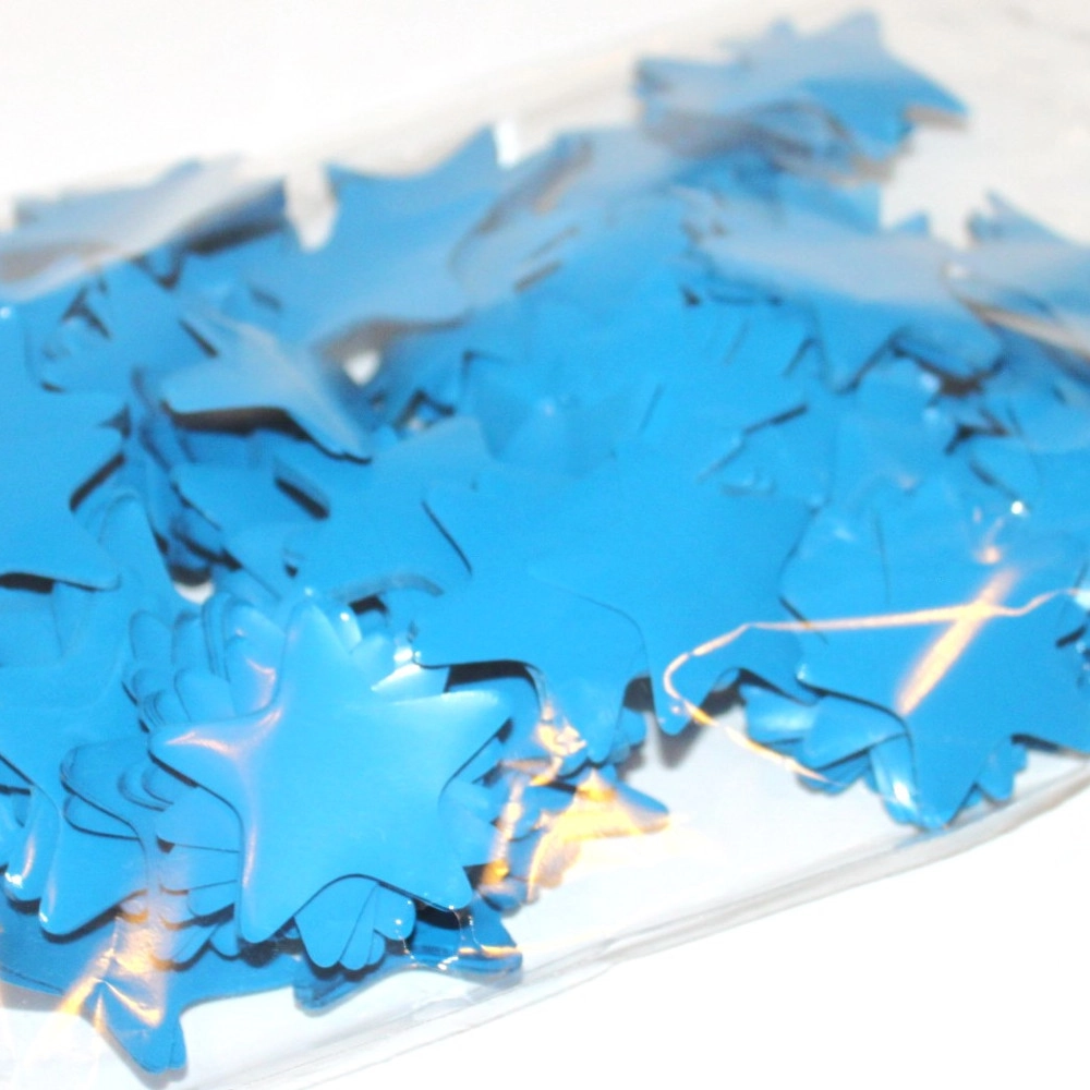 Конфетті ЗІРКА синяя (3,5 см) (1уп.=100 гр.)