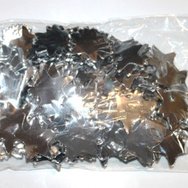 Конфетті ЗІРКА срібло (3,5 см) (1уп.=100 гр.)