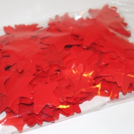 Конфетті ЗІРКА червона (3,5 см) (1уп.=100 гр.)