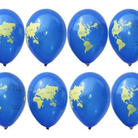 12 пастель 46 т.синій з мал. "ГЛОБУС" (100шт/уп)