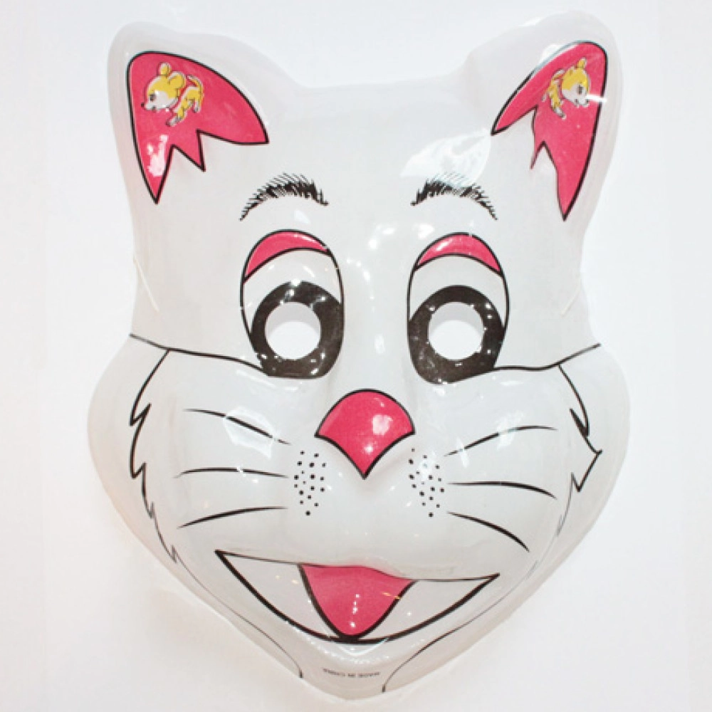 Маска дитяча КІТ БІЛИЙ, 1 шт