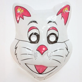 Маска дитяча КІТ БІЛИЙ, 1 шт