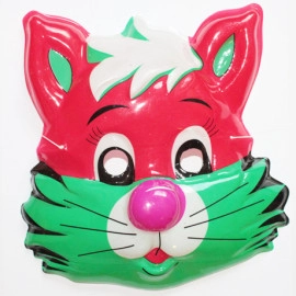 Маска дитяча КІТ червоно-зелений, 1 шт