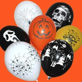 12 пастель ас. з мал. "ХЕЛОУІН" асорті  (100шт/уп)