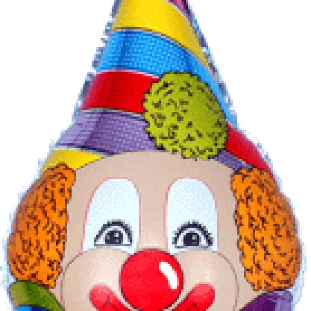 Голова клоуна міні *14 902009 Фольга