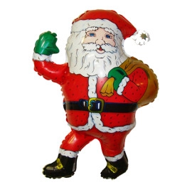 Санта Клаус з торбою міні *14 902521 Фольга