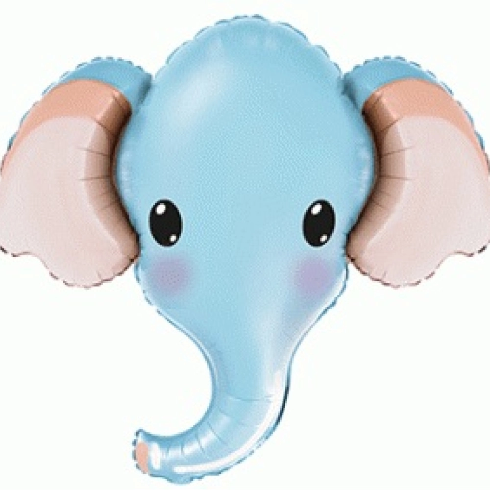 Голова слона (синя) 901805 A Фольга