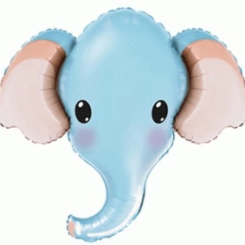 Голова слона (синя) 901805 A Фольга