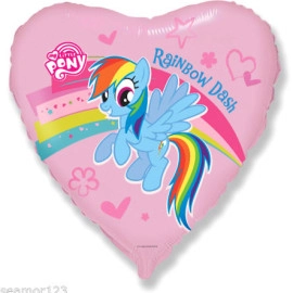 201689 Серце 18" (фольга)  з мал.