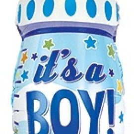 Пляшечка It's a Boy 31/17* 901826 блакитна Фольга