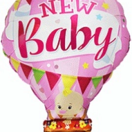 Повітряна куля 36/25* 901830 рожева Фольга