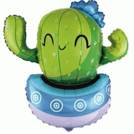 Кактус 35/36* 901832 блакитний Фольга